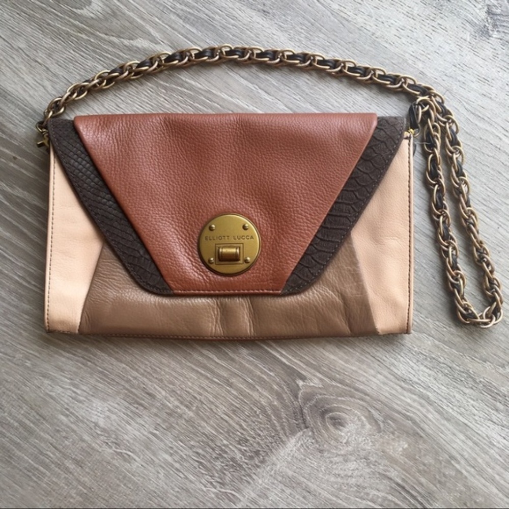 Color Block Pebbled Leather crossbody